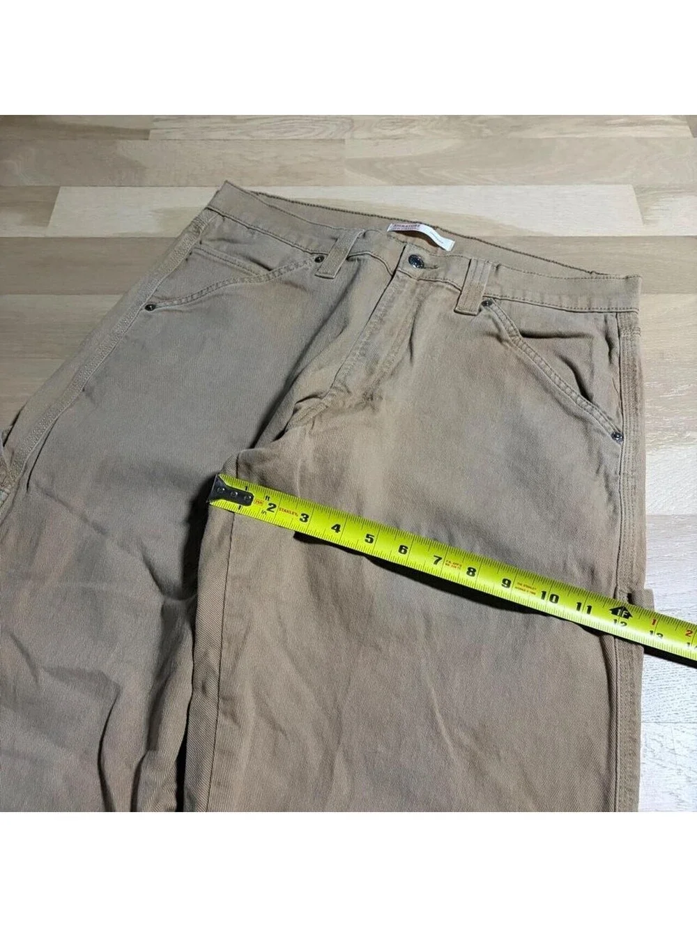 y2k 2000s levi’s skater utility workwear relaxed carpenter pants tan Sz 34x32
